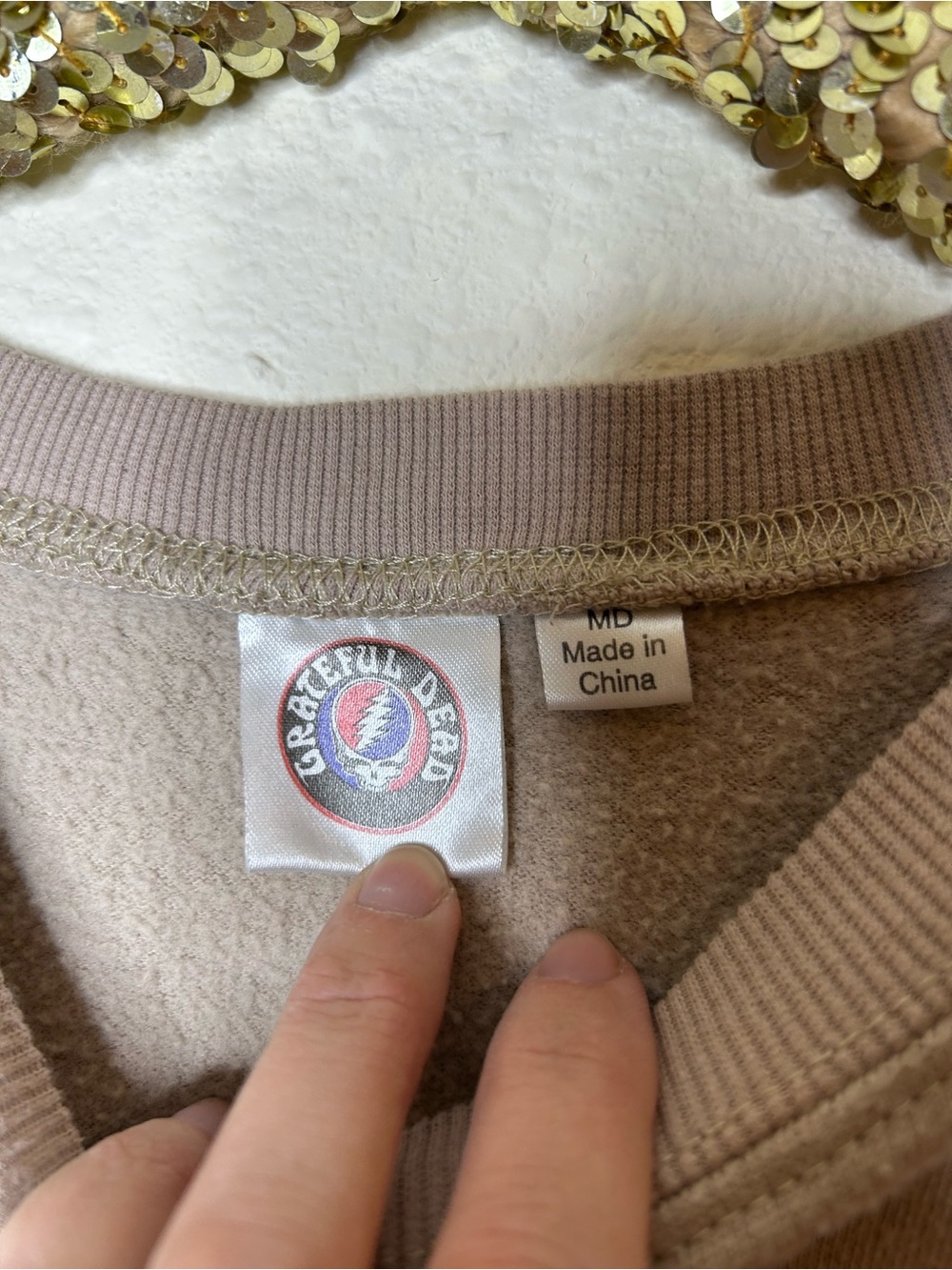 Grateful Dead Tie-Dye Bertha Bear Graphic Pullover Sweatshirt M - Picture 3 of 6